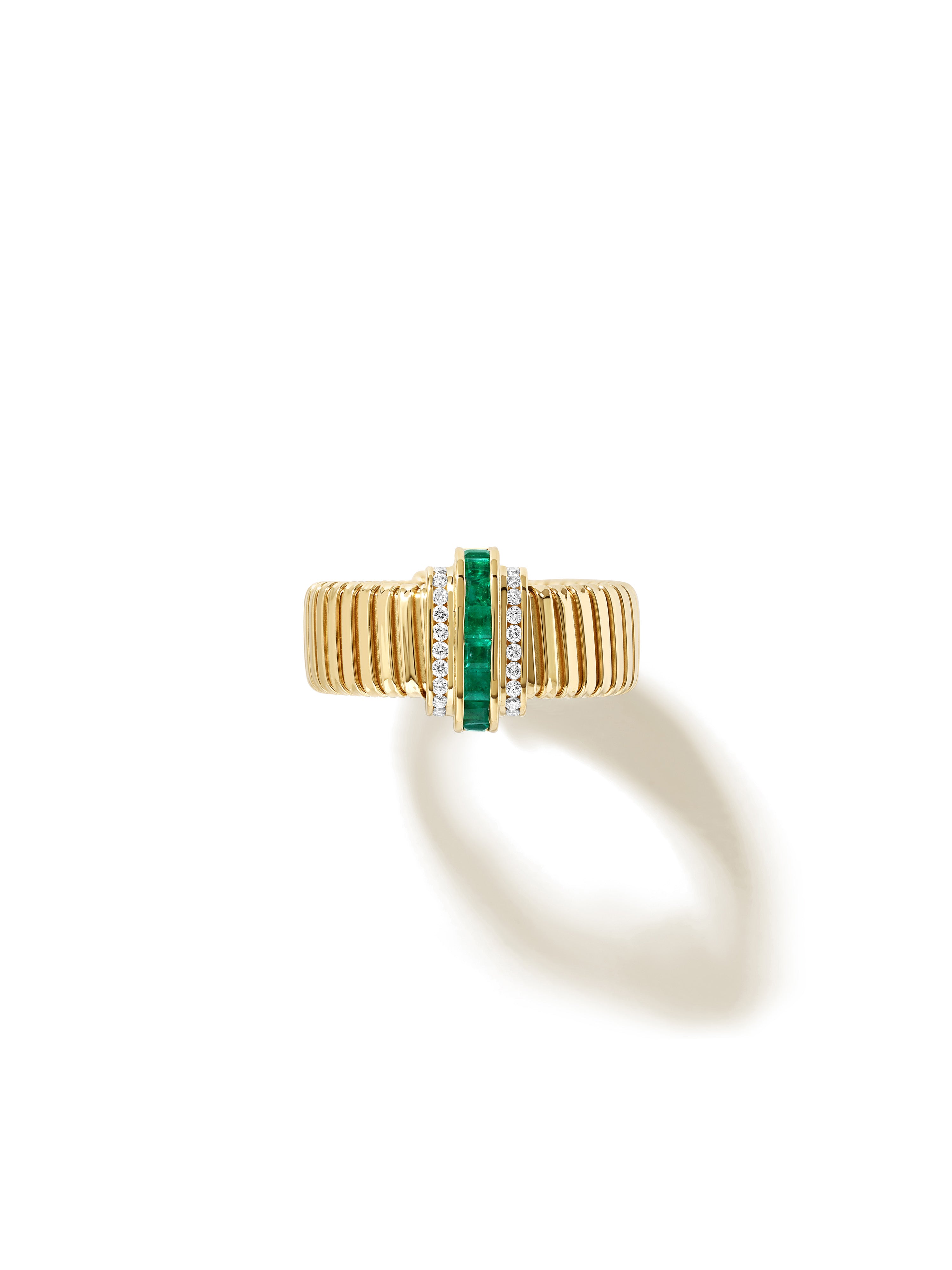 Raisina Emerald Tubogas Ring