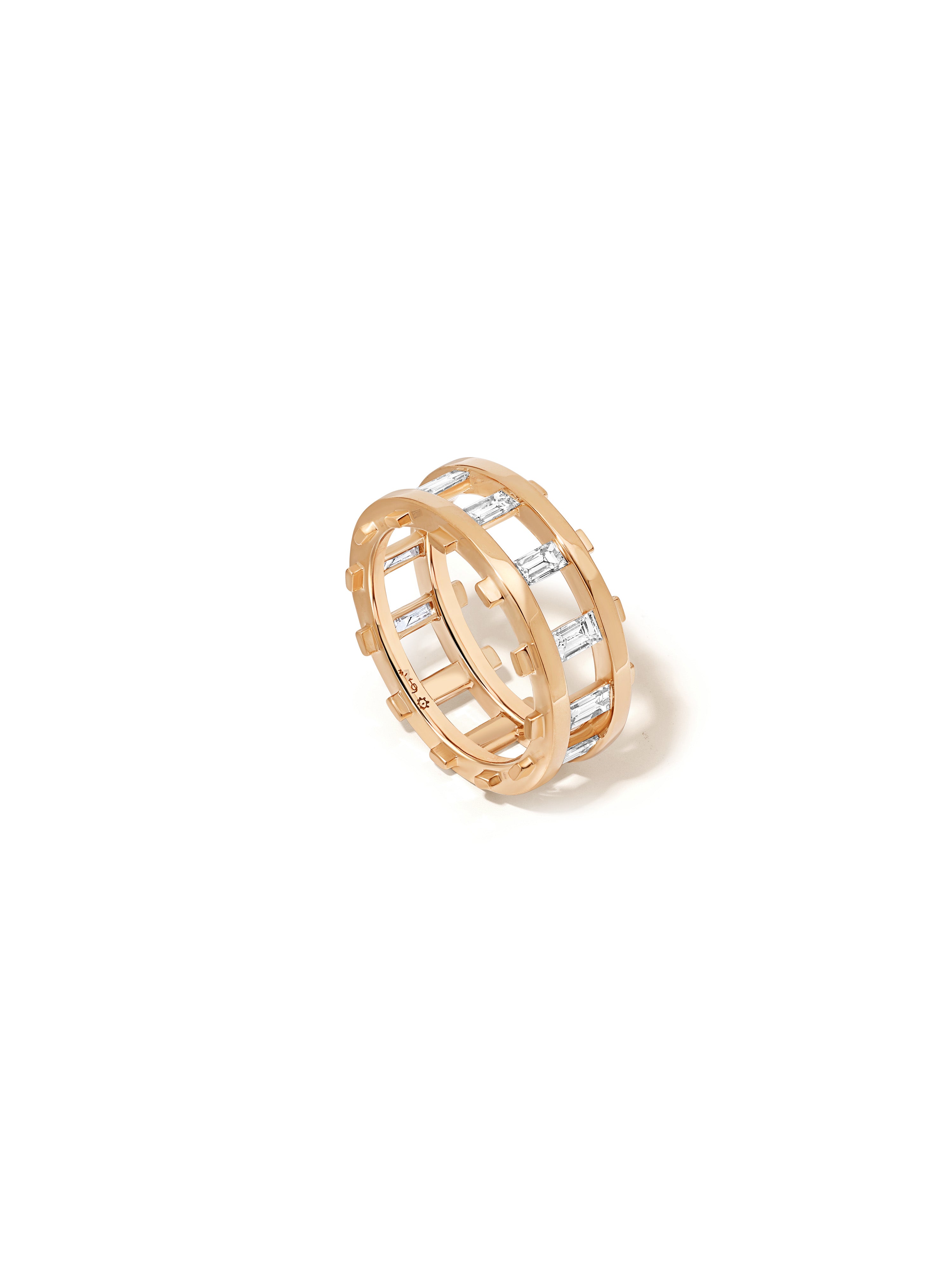 Railroad Diamond Ring