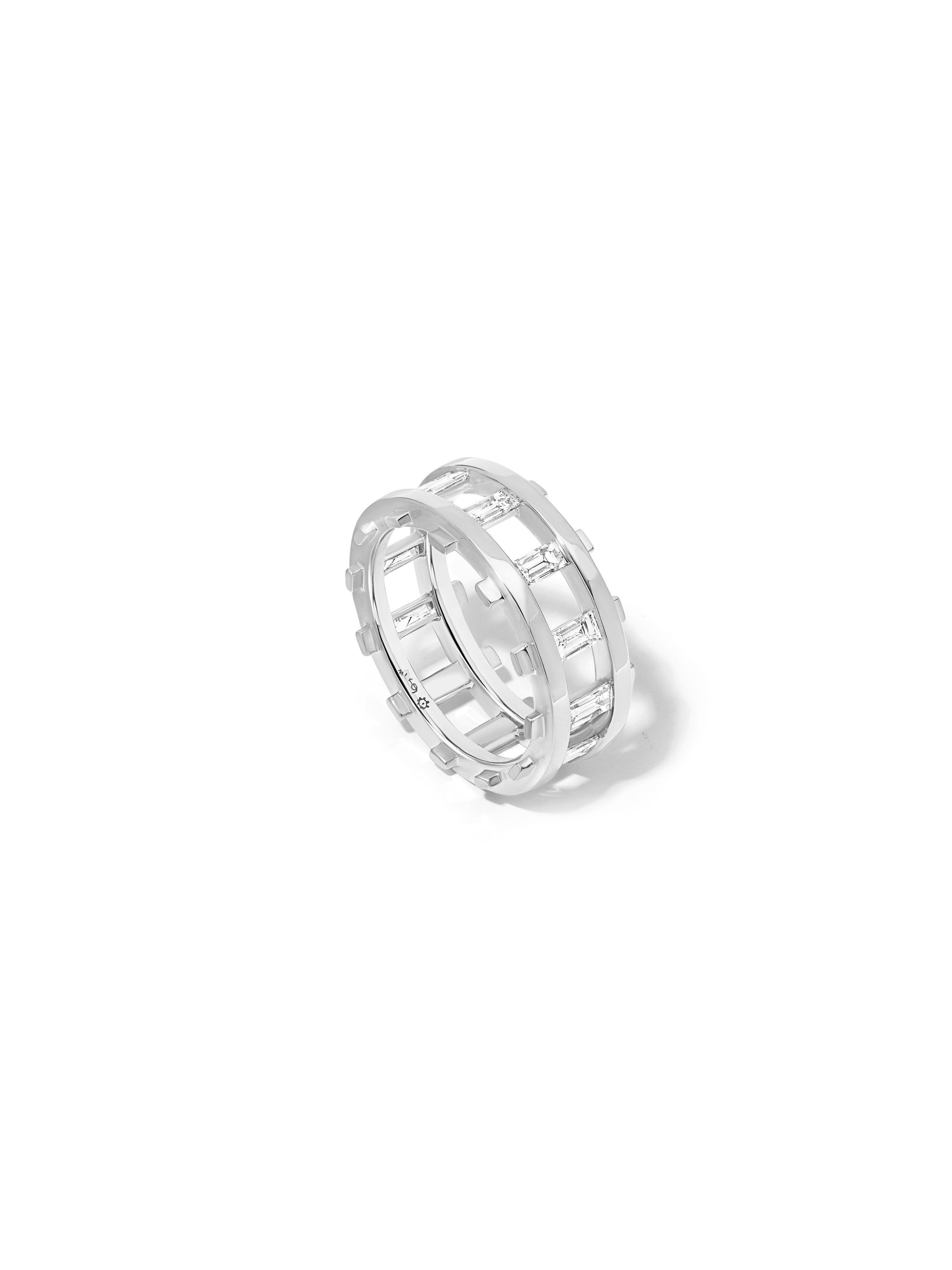 Railroad Diamond Ring