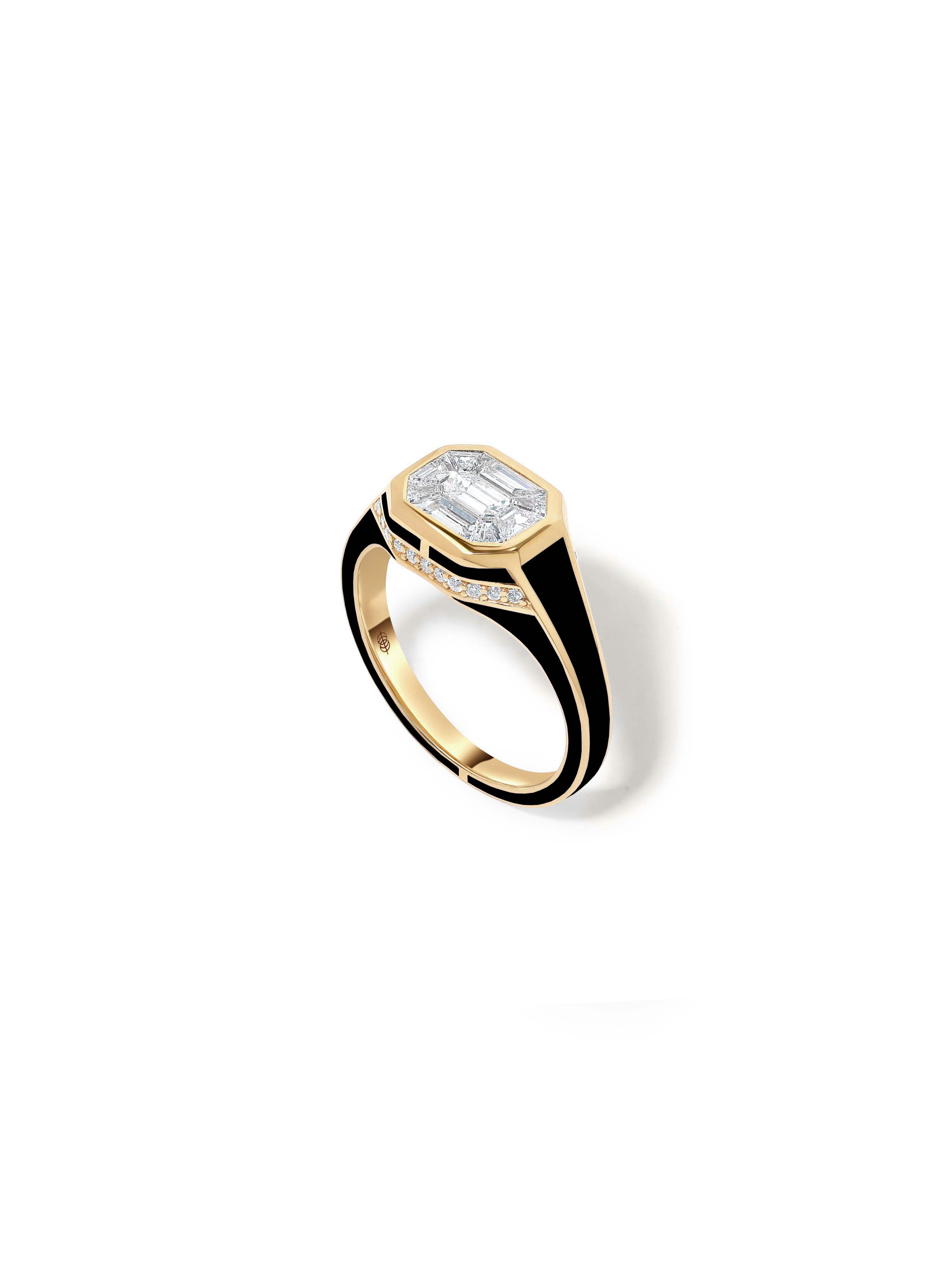 Cabot Jet Black Ring
