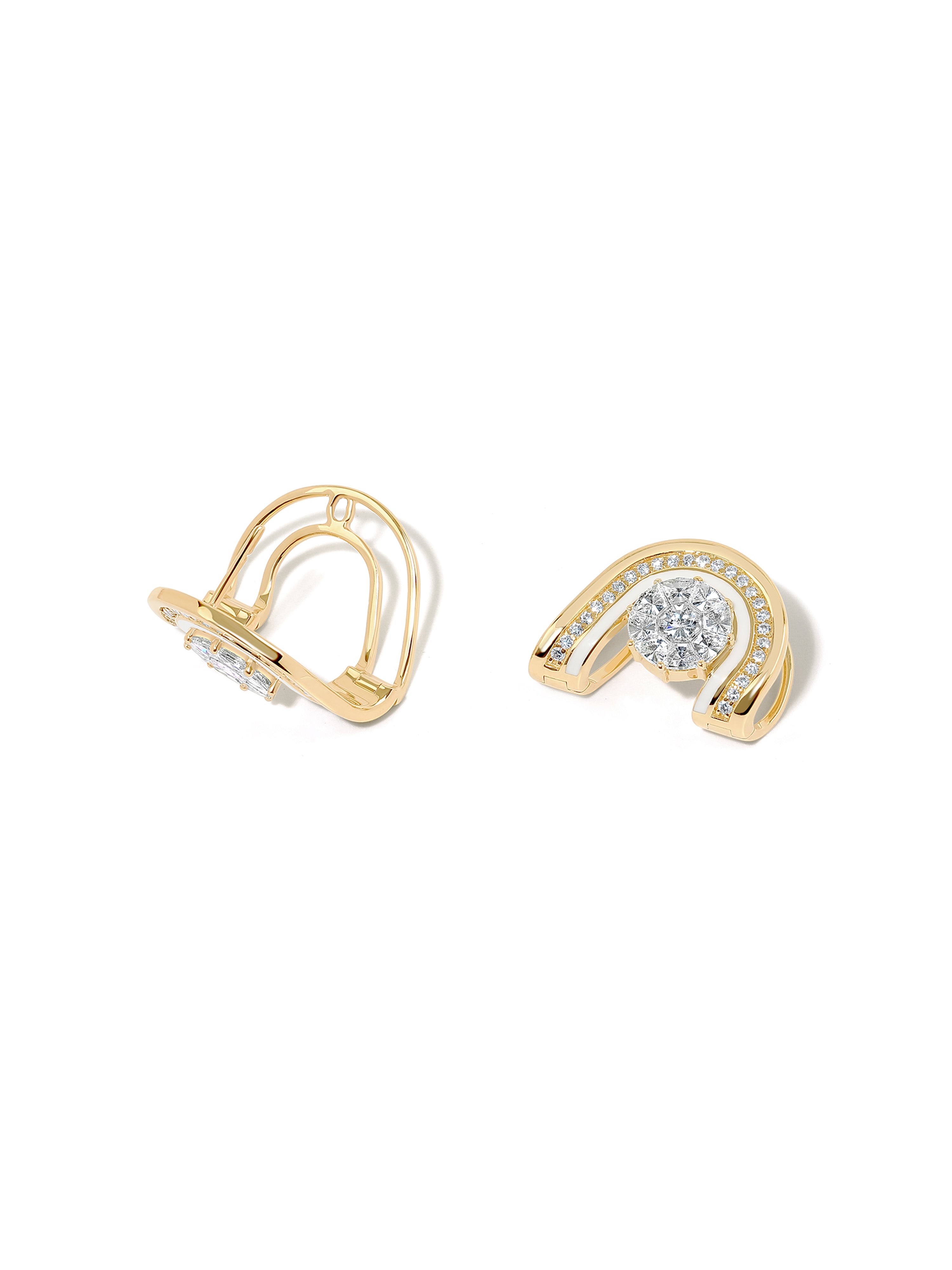 Dias Brilliant Bone White Earrings