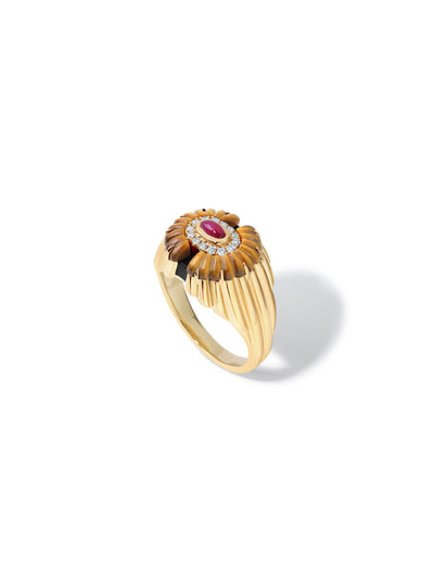 Alara Tigerlily Signet Ring