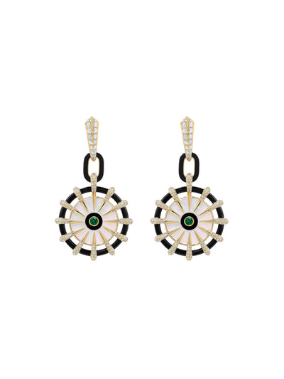 Borsh Discus Drop Enchantress Earrings