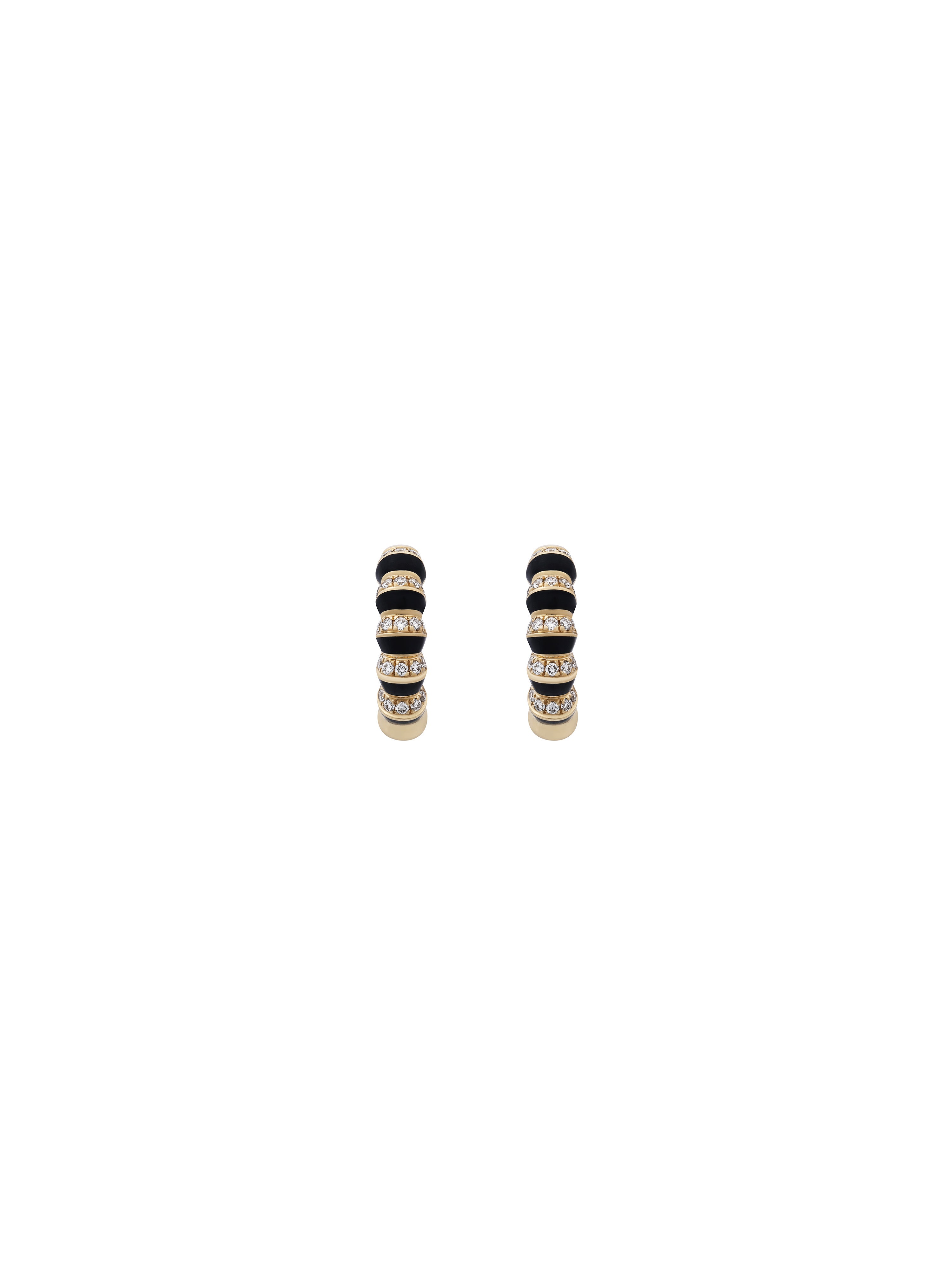 Borsh Minor Jet Black Hoop Earrings