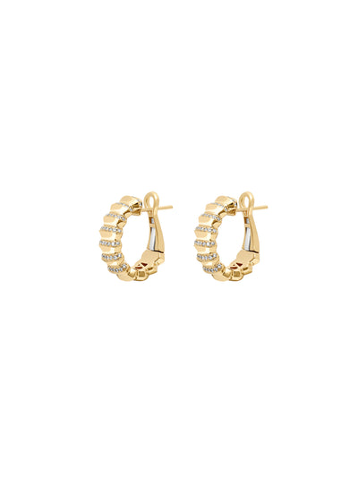 Borsh Pavé Hoop Earrings