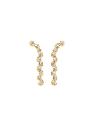 Edessa Diamond Minor Drop Earrings