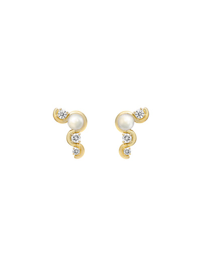 Edessa Droplet Pearl Earrings