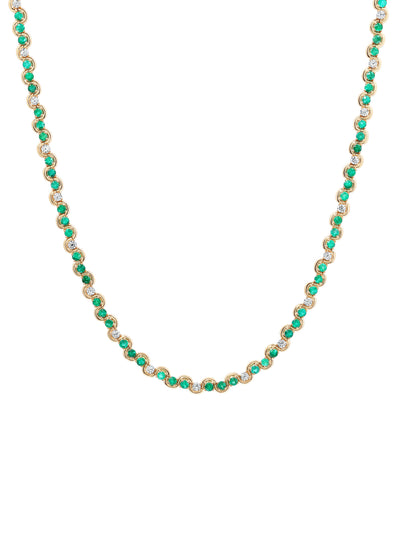 Edessa Emerald Tennis Necklace