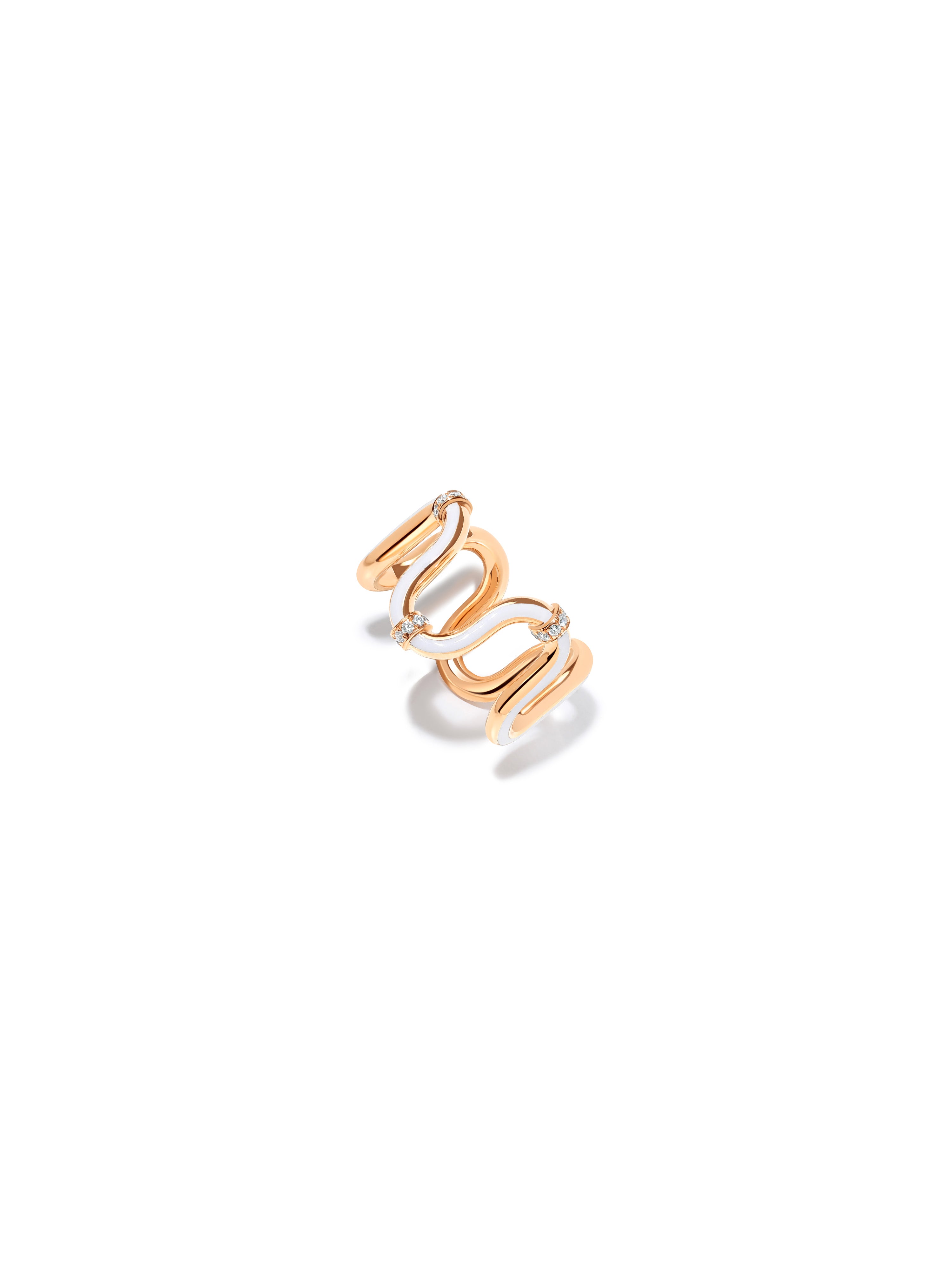 Edessa Epaulette Bone White Ring