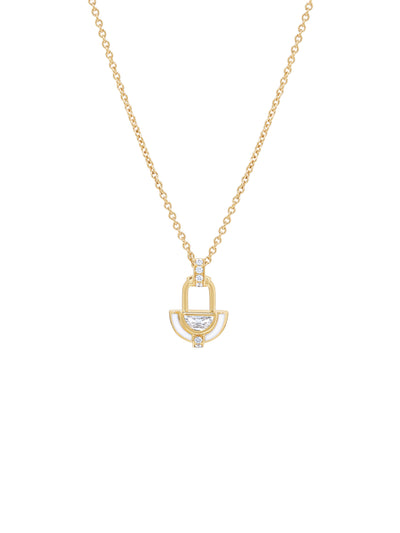 Sophia Diamond Bone White Pendant