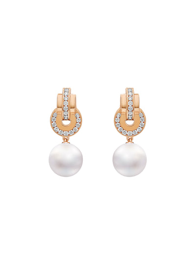 Raisina Diamond Pearl Drop Earrings