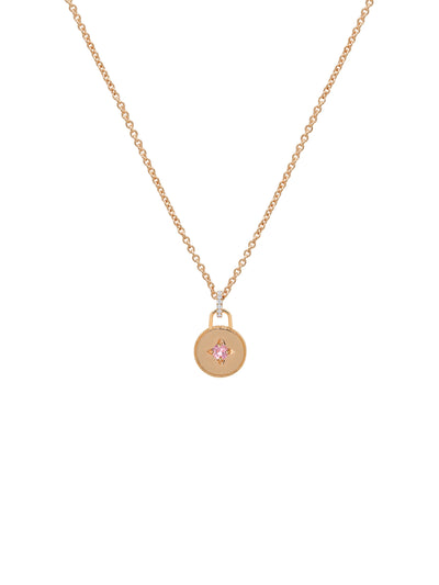 Drew Warisan Minor Pink Sapphire Pendant in 18K rose gold with pink sapphire, State Property Warisan collection
