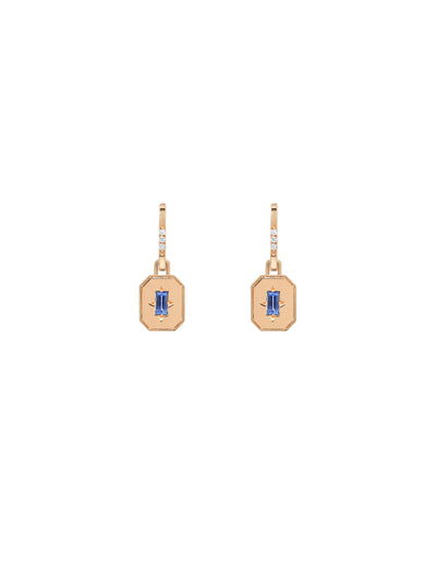 Spade Warisan Minor Blue Sapphire Pendant Drop Earrings