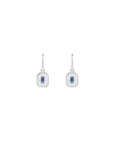Spade Warisan Minor Blue Sapphire Pendant Drop Earrings