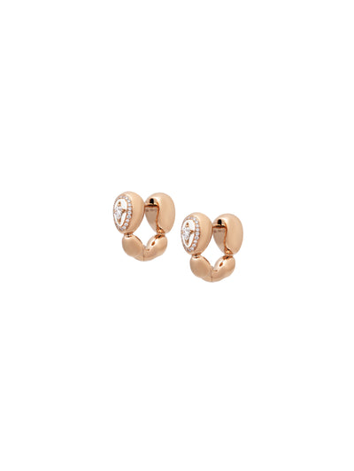 Cosmic Egg Bone White Hoop Earrings