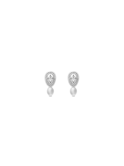 Cosmic Egg Diamond Hoop Earrings