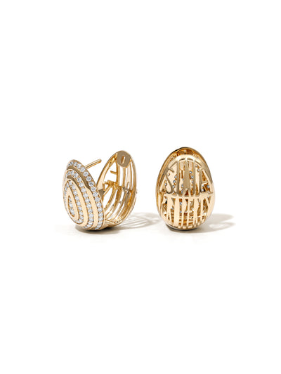 Cosmic Egg Diamond Orbit Earrings