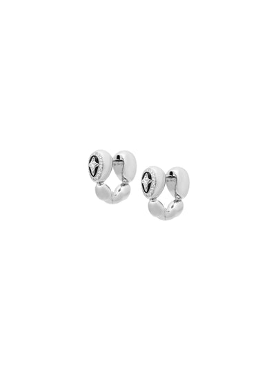 Cosmic Egg Jet Black Hoop Earrings