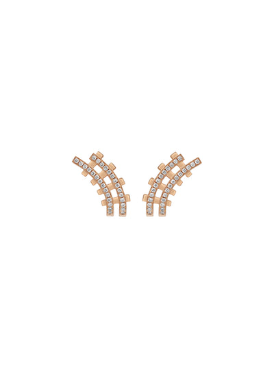 Railroad Pavé Minor Earrings