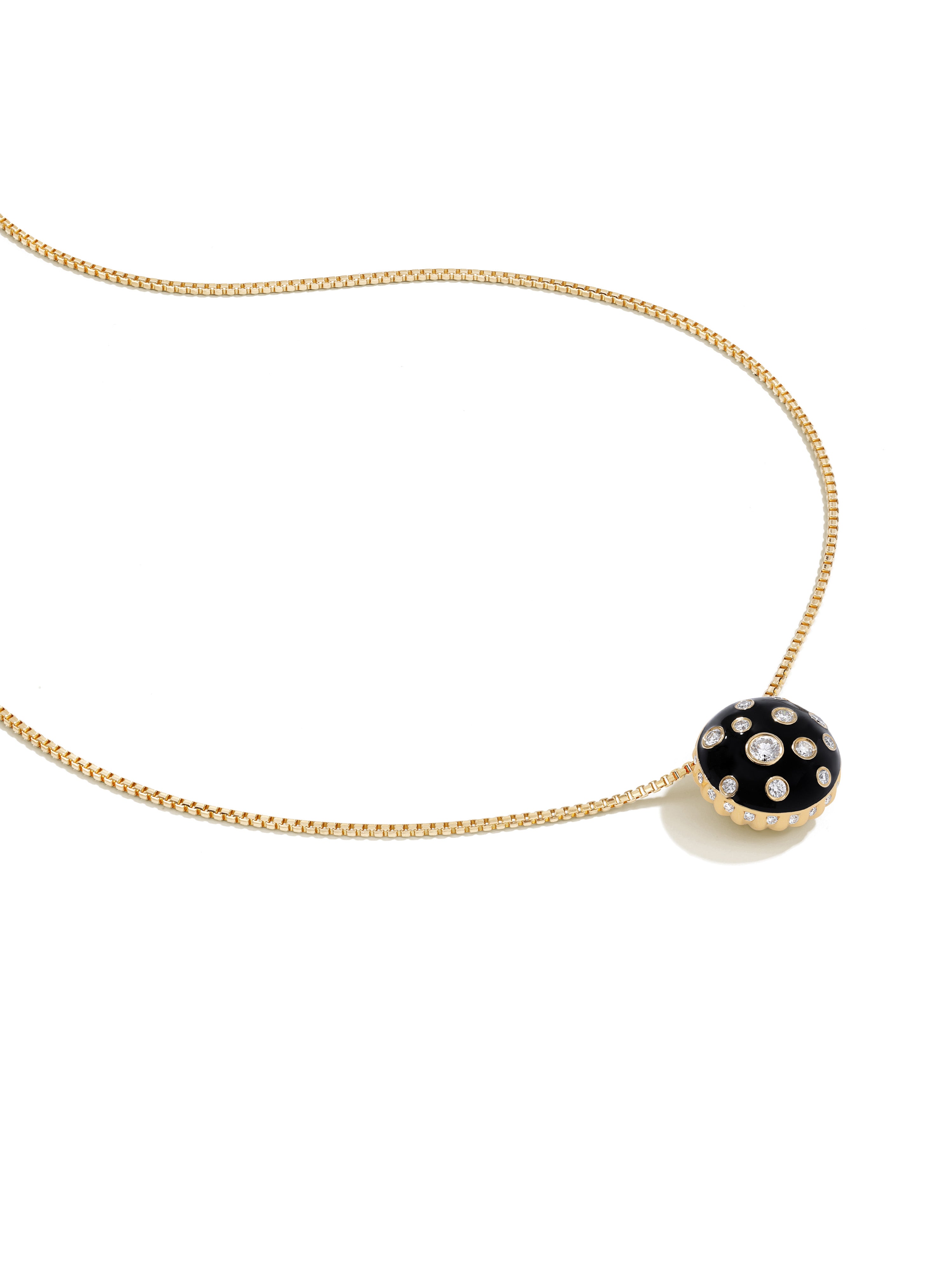 Toadstool Jet Black Pendant