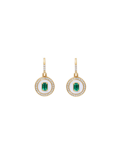 Aebi Snowdrop Pendant Drop Earrings