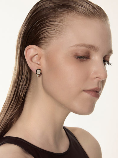 Cabot Jet Black Earrings