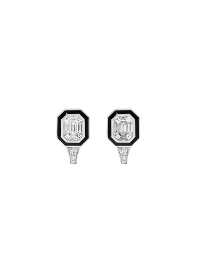 Cabot Jet Black Earrings