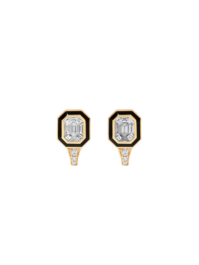 Cabot Jet Black Earrings