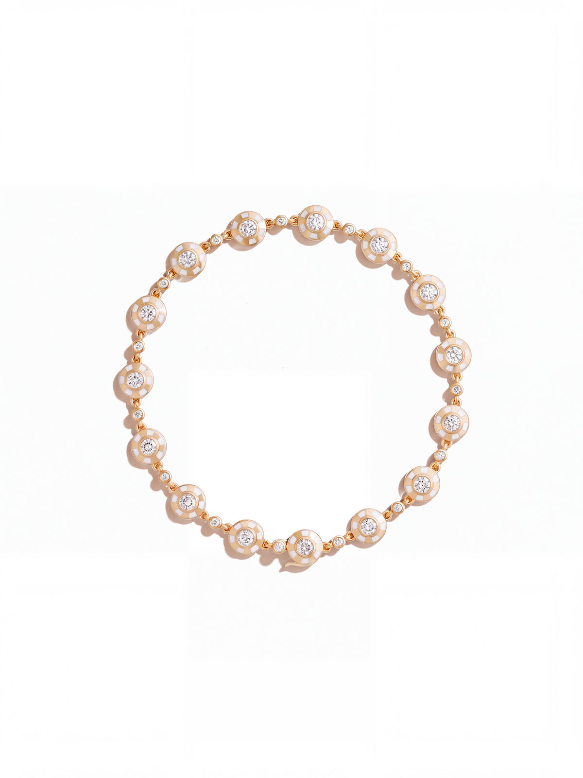 Lorenz Bone White Station Bracelet