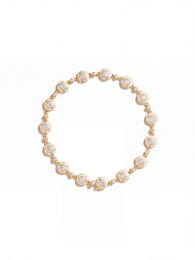 Lorenz Bone White Station Bracelet
