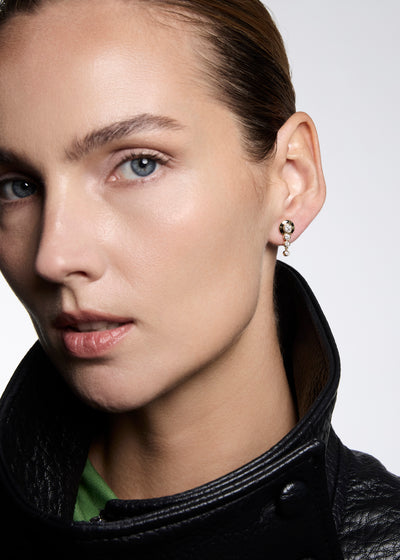 Lorenz Jet Black Fringe Earrings