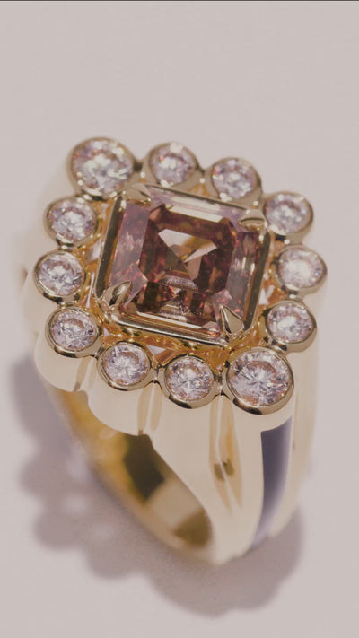 Sanssouci Bloom Whiskey Diamond Ring