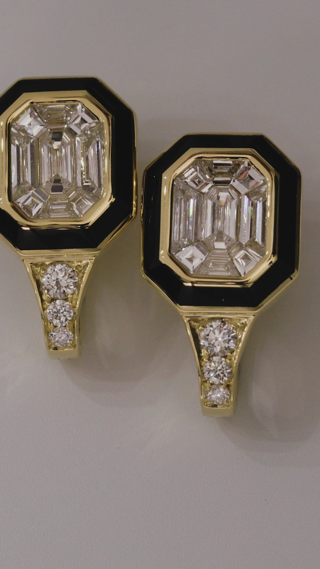 Load video: Cabot Jet Black Earrings