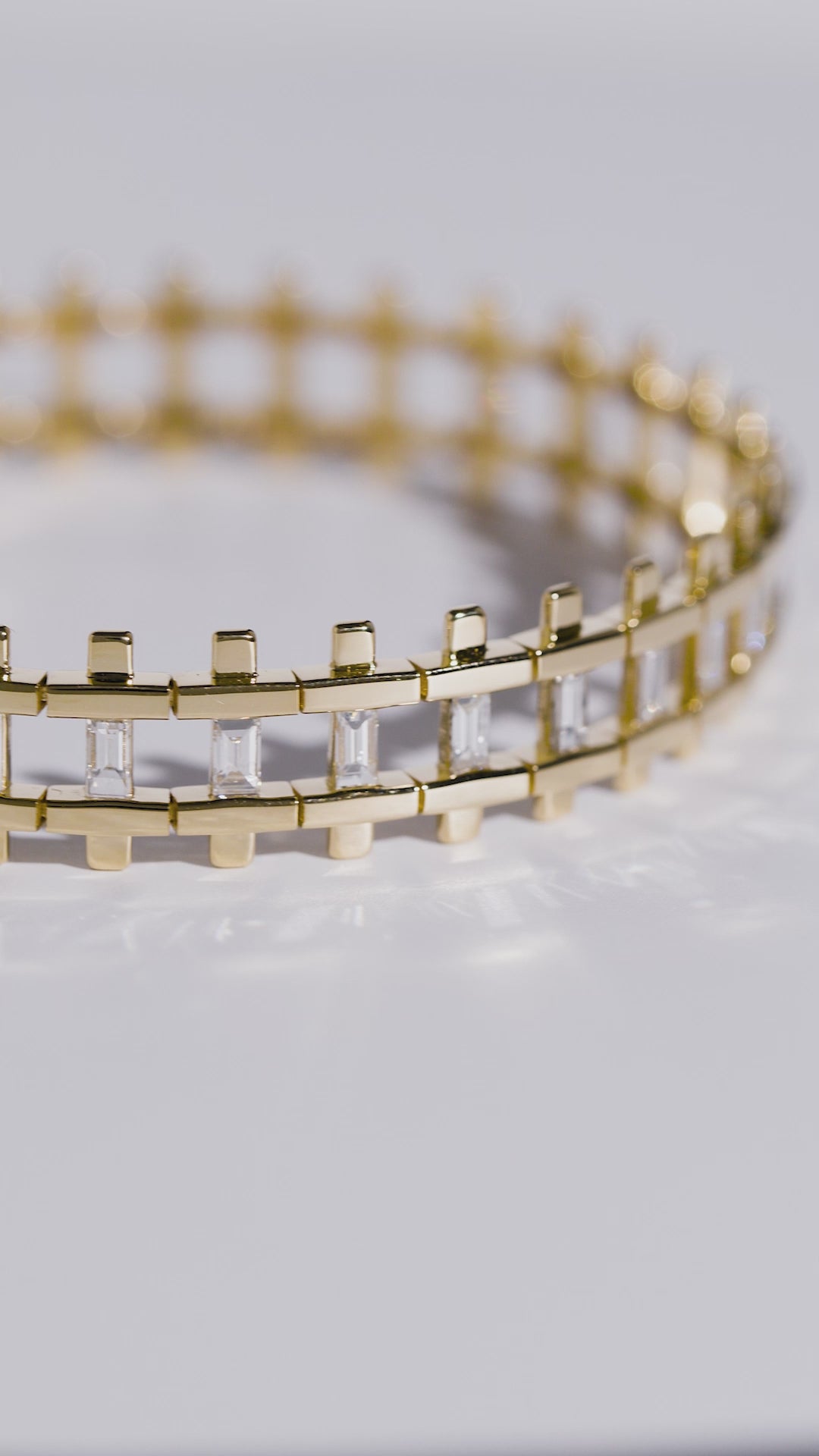 Load video: Railroad Diamond Bracelet