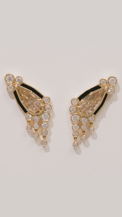 Sanssouci Bloom Honey Diamond Earrings