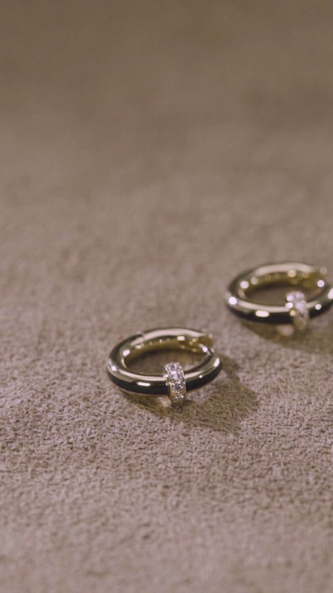 Load video: Idris Minor Bone White Hoop Earrings