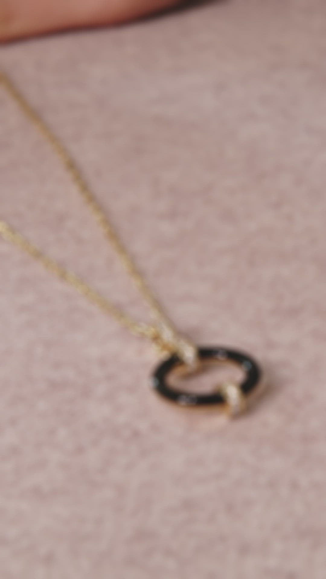 Load video: Idris White Onyx Pendant