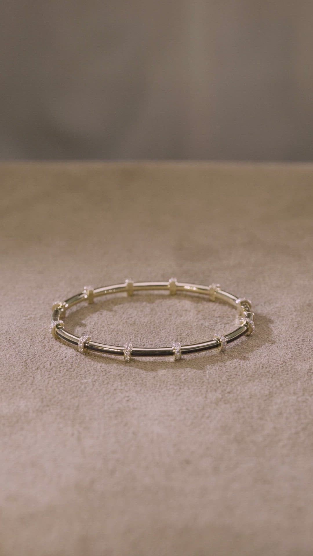 Load video: Idris Bone White Bangle