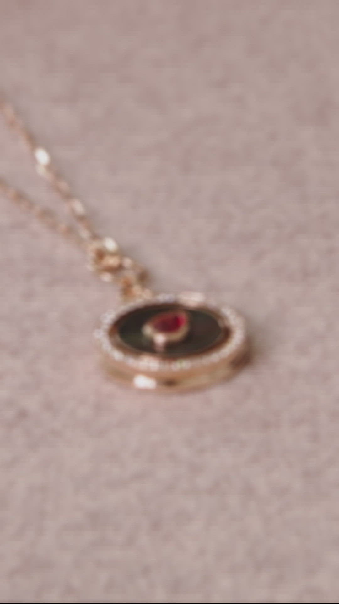 Load video: Aebi Blood Moon Necklace