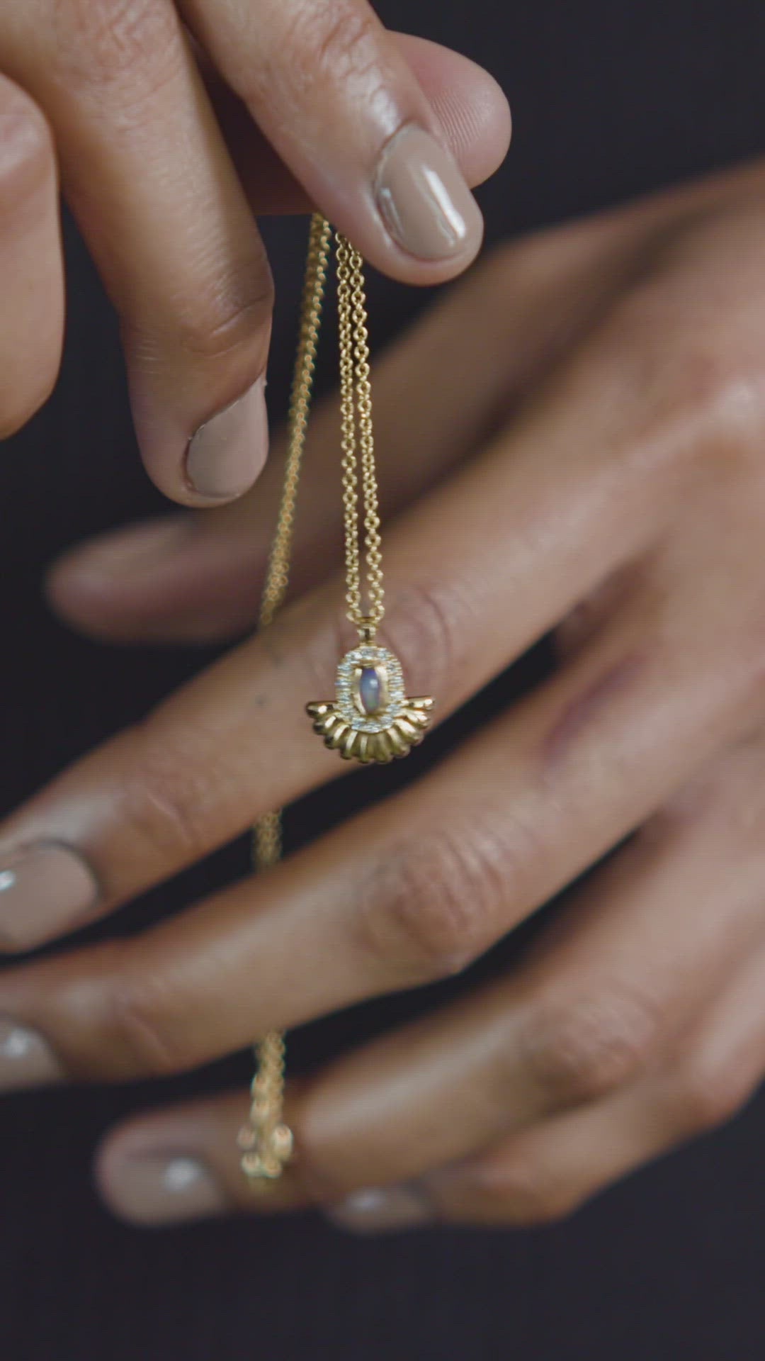 Load video: Alara Sunburst Pendant