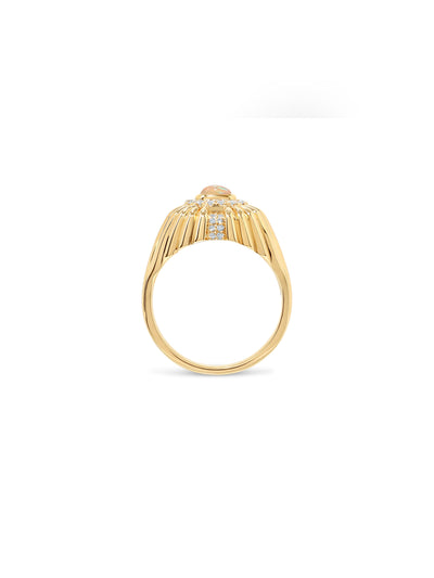 Alara Sunburst Signet Ring