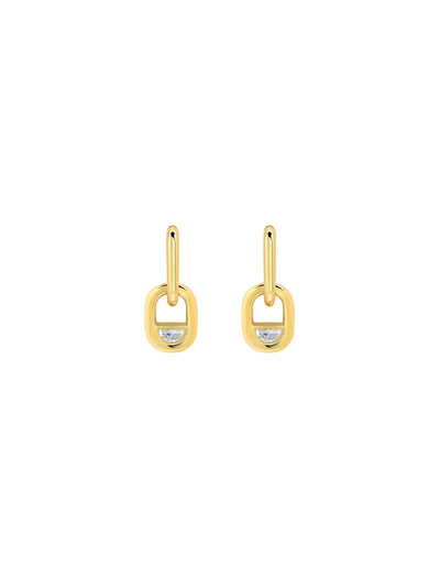 Edessa Diamond Pendant Drop Earrings