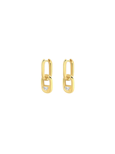 Edessa Diamond Pendant Drop Earrings