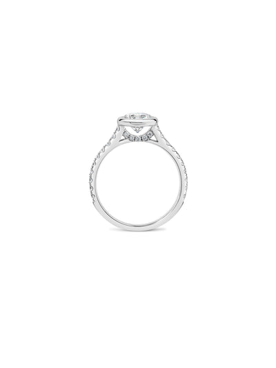 Picot Pavé Diamond Ring