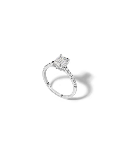 Spectre Pavé Emerald Diamond Ring