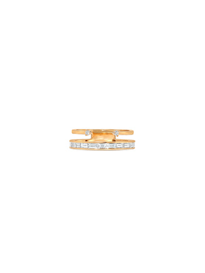 Oxford Pin-Point Stacked Ring