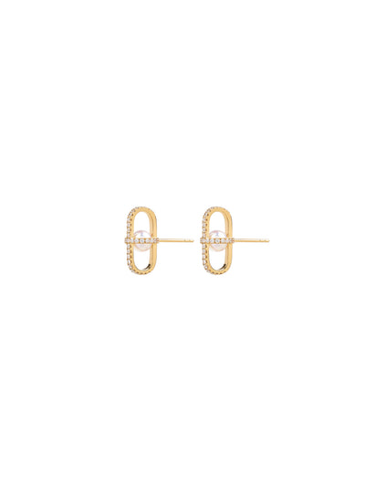 Allegory Pavé Pearl Stud Earrings