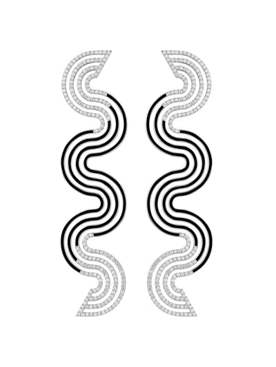 Aldrin Jet Black Earrings