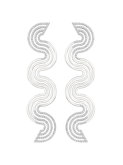 Aldrin Bone White Earrings