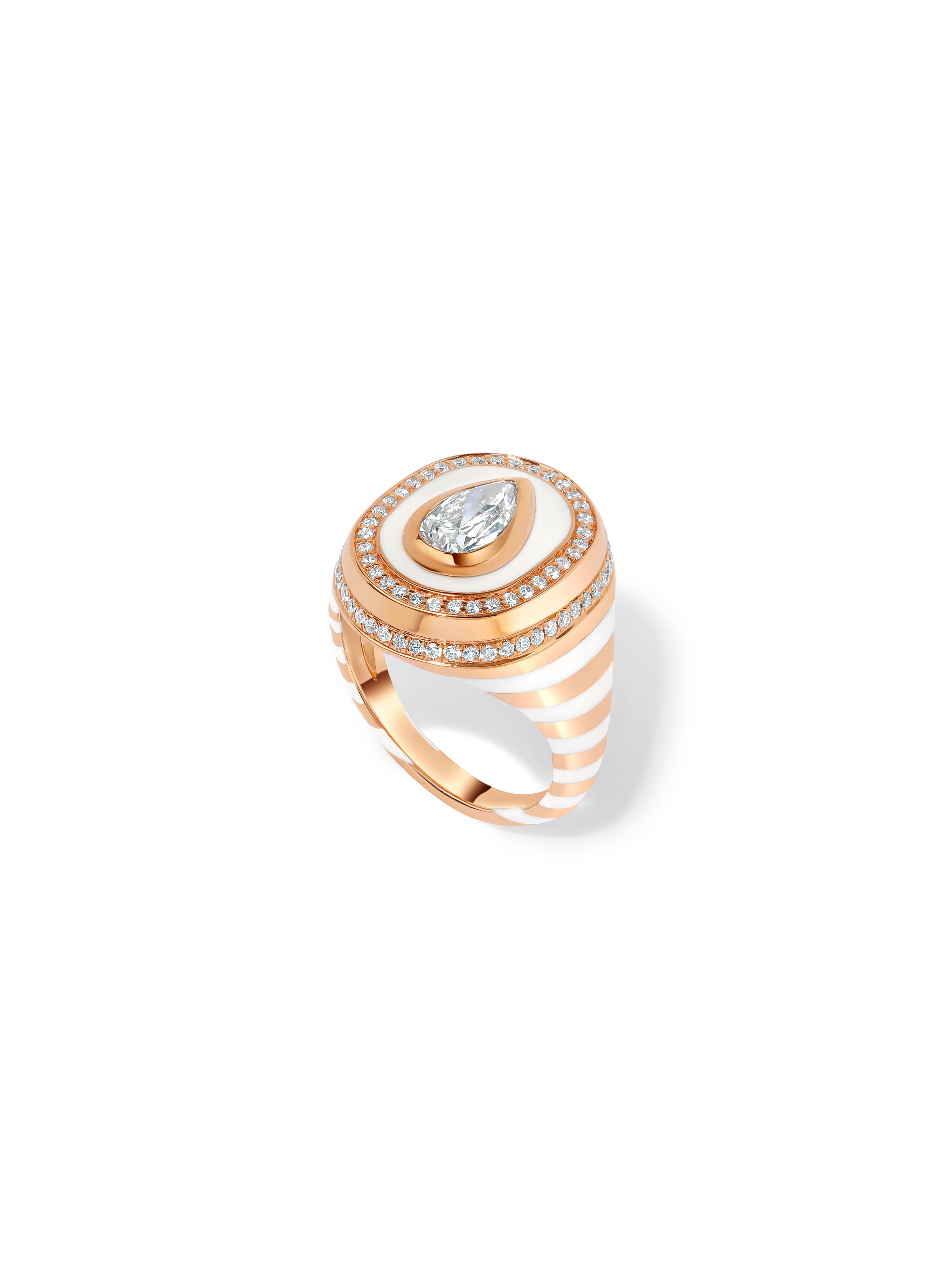 Baret Bone White Signet Ring